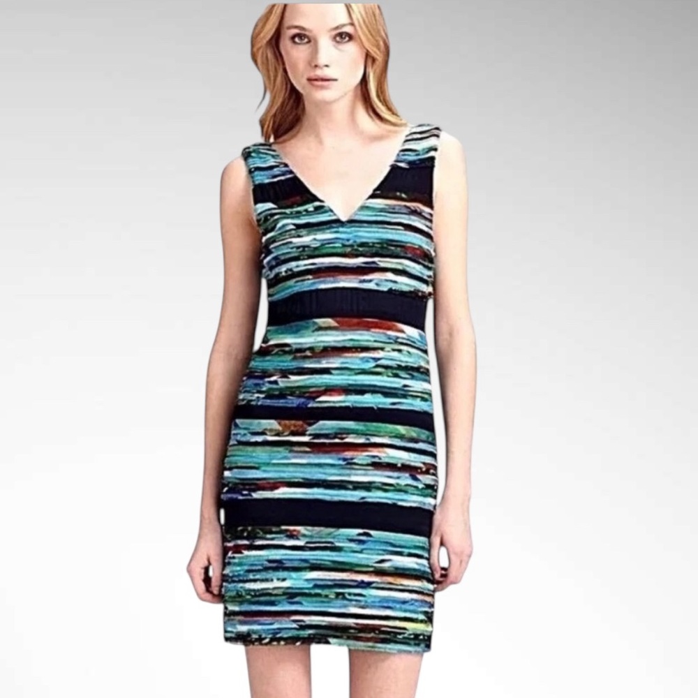 Rag & Bone Tiered Frayed Harley Striped Sheath Mini Dress